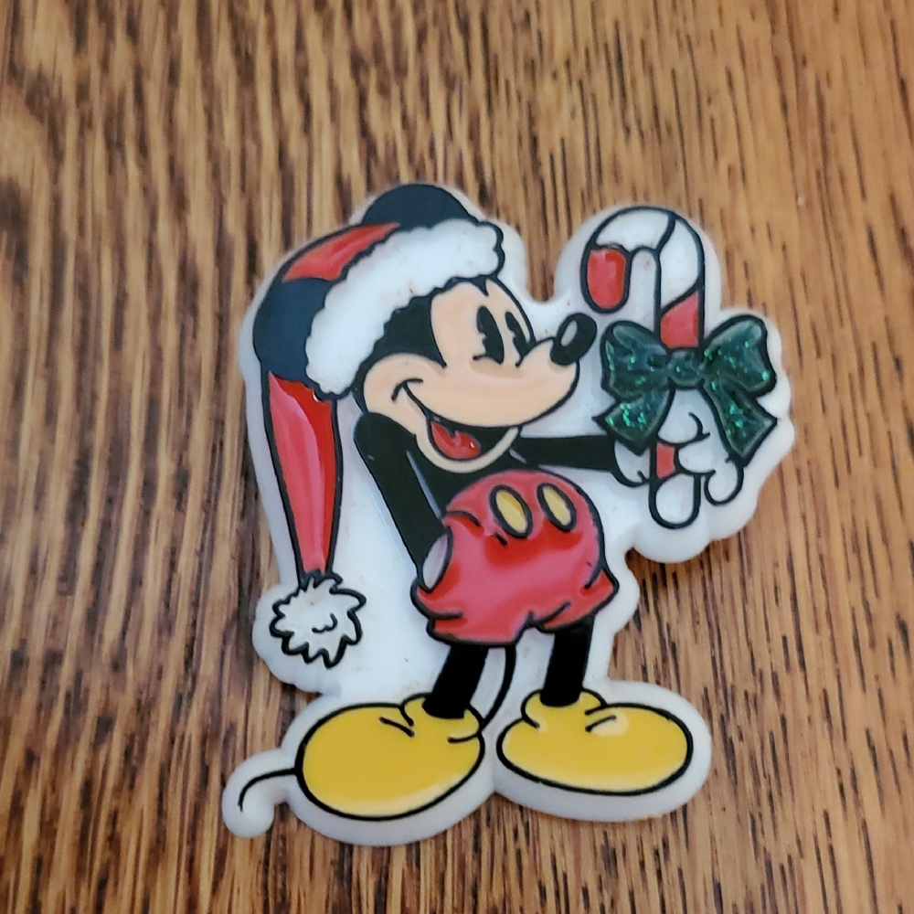 Vintage 1970S, Mickey Mouse Christmas Brooch